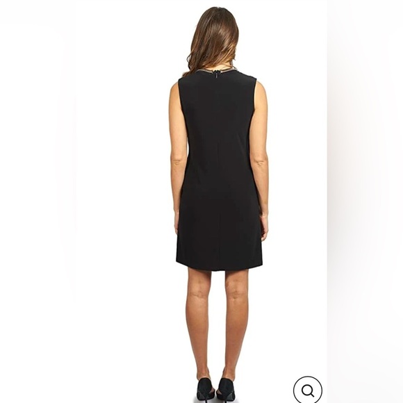 Joseph Ribkoff Black Cocktail Shift Dress Choker collar Style 173012 Size 14 - Picture 4 of 8